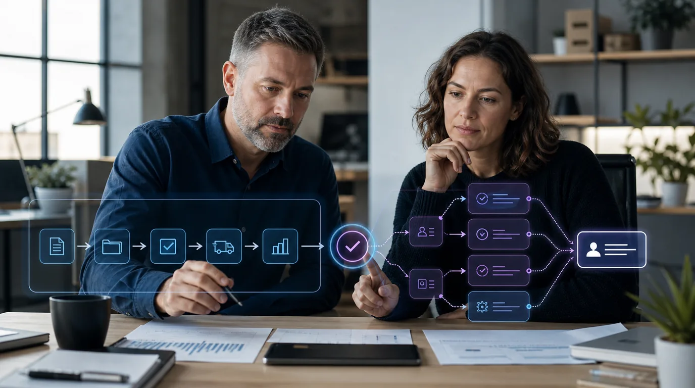 UK SME comparing business workflow software, automation tools and custom workflow automation options